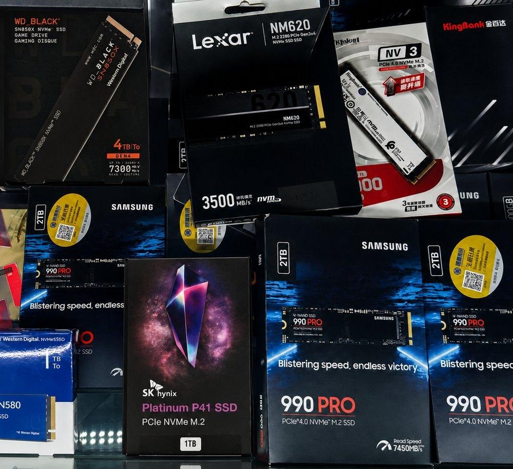 SSD, NVMe and hard drives